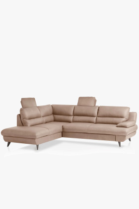 Eckcouch Pike aus massivem Hartholz und Kiefer, modern